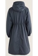 Donkerblauwe (Squid Ink) dames regenjas Path Maker Coat van Seasalt 3