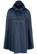 Donkerblauwe Unisex waterdichte poncho Haps van Bjornson 5