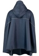 Donkerblauwe Unisex waterdichte poncho Haps van Bjornson 7