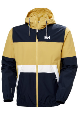 Donkerblauw / geel heren regenjas Koster van Helly Hansen 