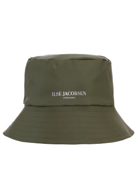 Donkergroen (Army) regenhoed van Ilse Jacosen