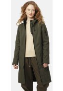 Donkergroen driekwart softshell regenjas van Ilse Jacobsen 3