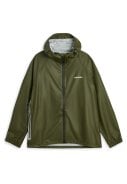 Donkergroen met zwarte broek ademende regenpak Packable Rainbreaker van Tretorn 2