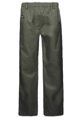 Donkergroene ademende regenbroek van Lyngsøe Rainwear