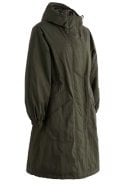 Donkergroene (Highlander) dames regenjas Path Maker Coat van Seasalt 2