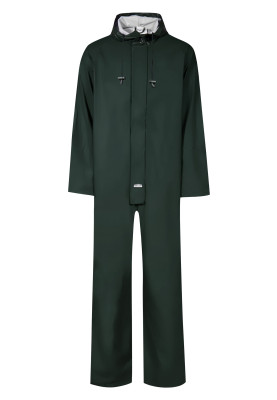 Donkergroene regenoverall van Lyngsøe Rainwear 