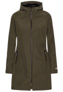 Donkergroene softshell regenjas Daybreak van Ilse Jacobsen