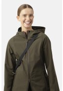 Donkergroene softshell regenjas Daybreak van Ilse Jacobsen 3