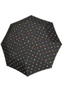 Zwart met stippen compacte paraplu Duomatic van Knrips / Reisenthel  1