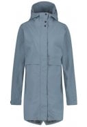 Dusty Blue Urban outdoor damesregenjas / parka jacket van Agu 1