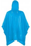 Eenvoudige blauwe regenponcho 1