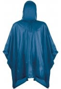 Eenvoudige donkerblauwe kinder regenponcho