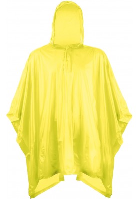 Eenvoudige gele kinder regenponcho