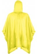Eenvoudige gele kinder regenponcho