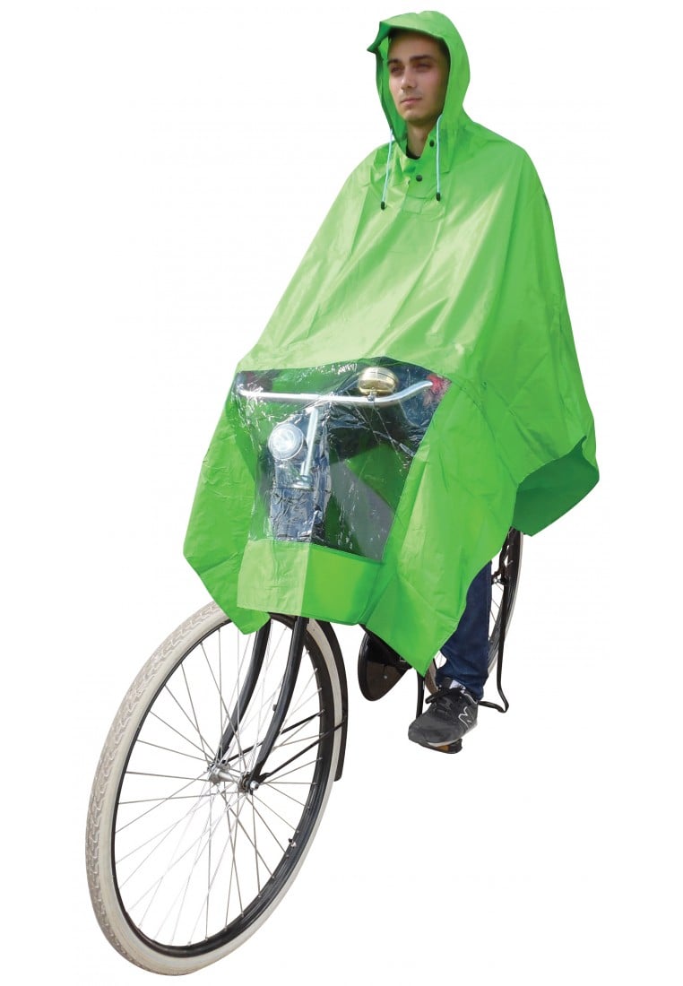 Verbetering beetje Traditioneel Eenvoudige regenponcho fiets groen van Hooodie - Regenponcho's