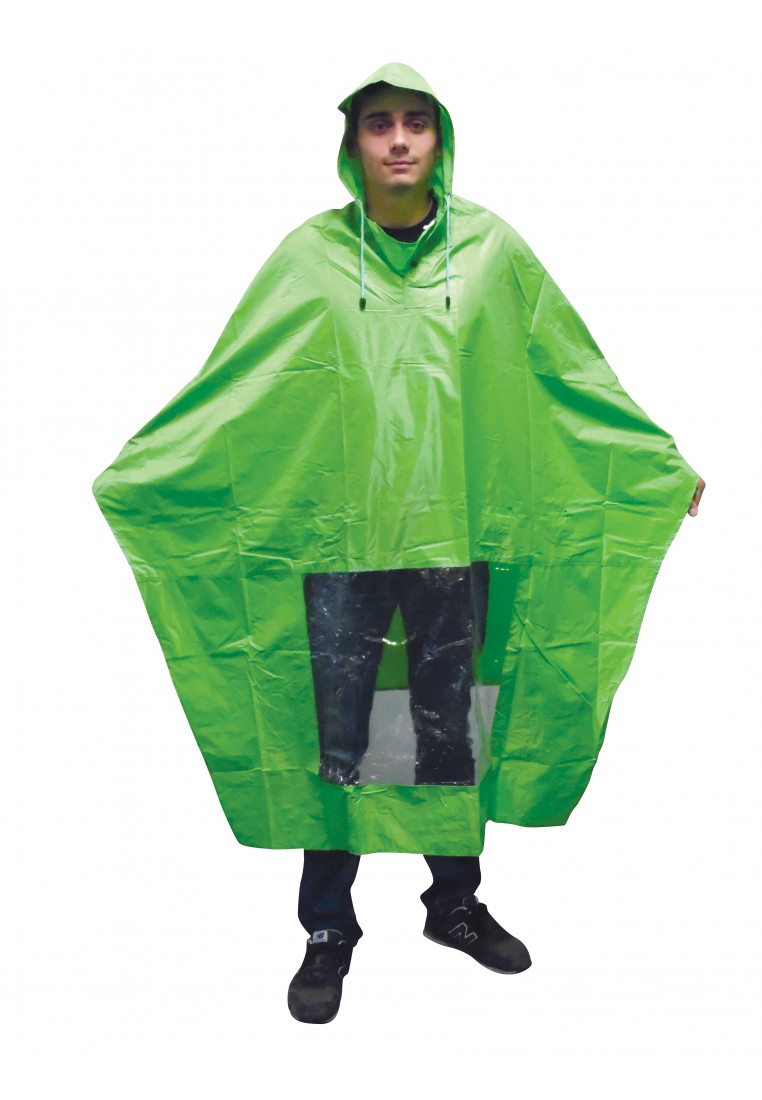 Onderzoek software Validatie Eenvoudige regenponcho fiets groen van Hooodie - Regenponcho's