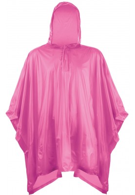 Eenvoudige roze regenponcho