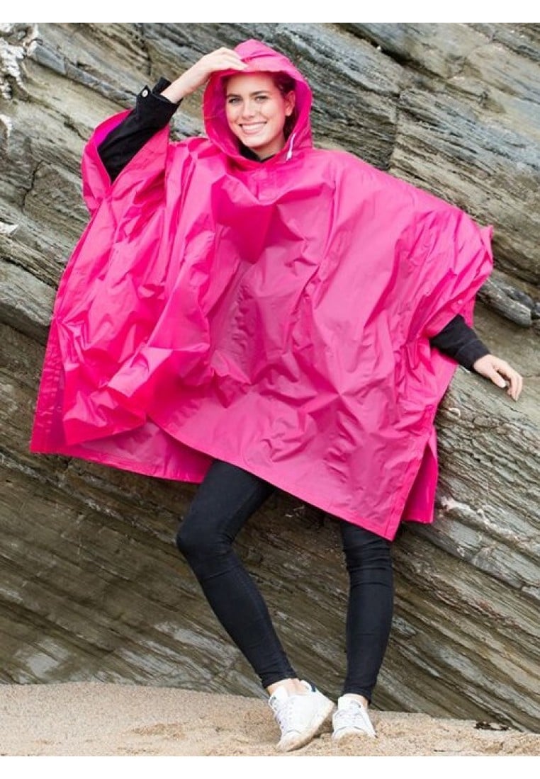 Chirurgie Verwarren Overblijvend Eenvoudige roze regenponcho (Maat ) - Regenponcho's