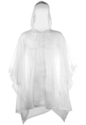 Eenvoudige transparante regenponcho