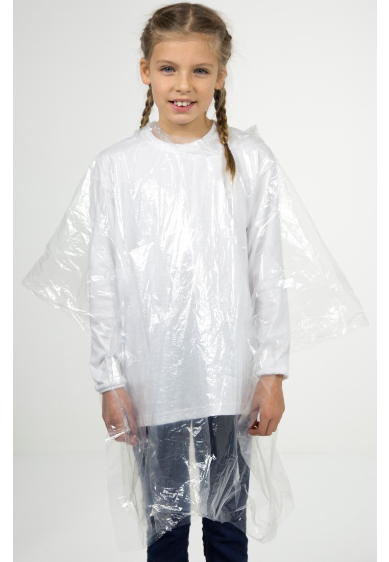 Bemiddelaar De juni Transparante wegwerp kinder regenponcho's (5 stuks)