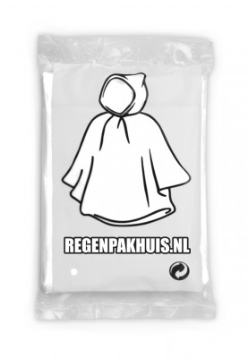 Eenvoudige wegwerp regenponcho