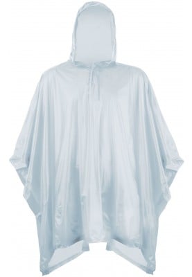 Eenvoudige kinder regenponcho grijs