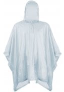 Eenvoudige kinder regenponcho grijs