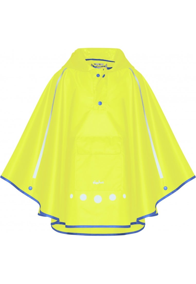straal moe moeilijk Fel gele kinder regenponcho Pack It van Playshoes - Kinderregenkleding