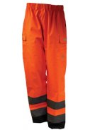 Fel oranje ademende Hi-Vis regenbroek van Lyngsøe Rainwear