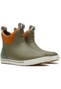 Dark Olive Fleece gevoerde enkellaars Deck Boot 1
