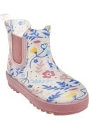 Flowers Print lage Chelsea regenlaars van Playshoes