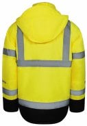Fluor Geel/zwart Hi-Vis Craftman Winterjas Lyngsøe Rainwear 6