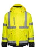 Fluor Geel/zwart Hi-Vis Craftman Winterjas Lyngsøe Rainwear 1