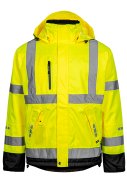 Fluor Geel/zwart Hi-Vis Craftman Winterjas Lyngsøe Rainwear 1