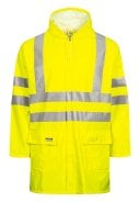 Fluor gele vlam vertragende regenjas van Lyngsøe Rainwear