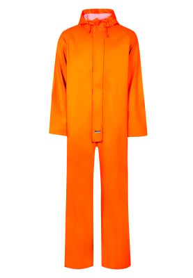 Fluor oranje regenoverall van Lyngsøe Rainwear