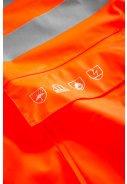 Fluor oranje vlam vertragende regenjas van Lyngsøe Rainwear 4
