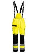 Geel/zwarte Hi-Vis Regenbroek van Lyngsøe Rainwear 