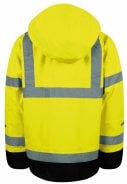 Geel/zwarte Hi-Vis Regenjas van Lyngsøe Rainwear  6