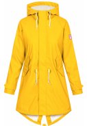 Gele Friese Tidaholm parka met off white teddy voering van Derbe 1