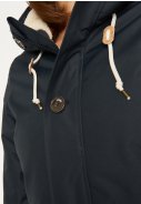 Donkerblauwe Friese Festholm winter parka van Derbe 2