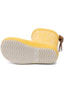 Gele kinderregenlaars Fashion "Peace on Earth" van Bisgaard 3