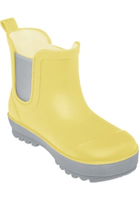 Gele lage TPE regenlaars van Playshoes 