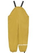 Gele (Mineral Yellow) regenbroek met bretels van CeLaVi 3