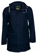 Donkerblauwe Oilskin regenjas Amrum van Pro-X Elements 1