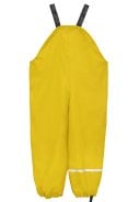 Gele regenbroek met bretels van CeLaVi 2
