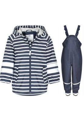 Gestreepte kinder regenpak van Playshoes 
