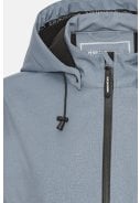 Grey Blue softshell A-lijn regenjas van Ilse Jacobsen 2