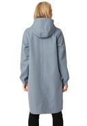 Grey Blue softshell A-lijn regenjas van Ilse Jacobsen 5