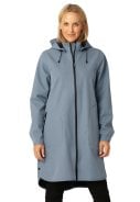 Grey Blue softshell A-lijn regenjas van Ilse Jacobsen 6